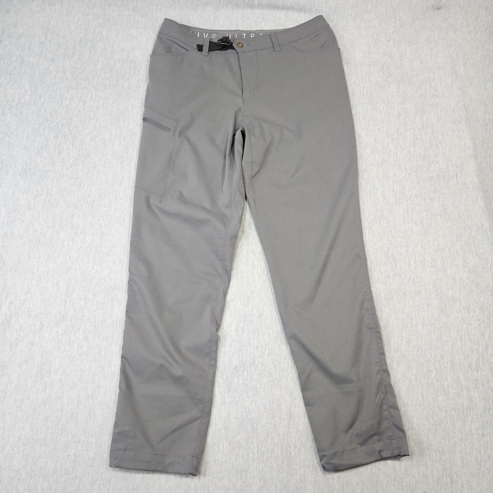 Outdoor Vitals Pants Womens 10 (34x31) Gray Cargo Belted Hiking cinch hem
